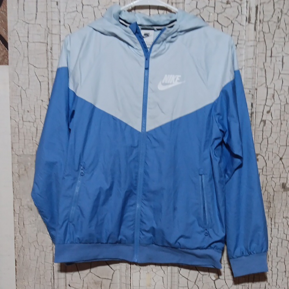 Nike Blue and Light Gray Women's Jacket